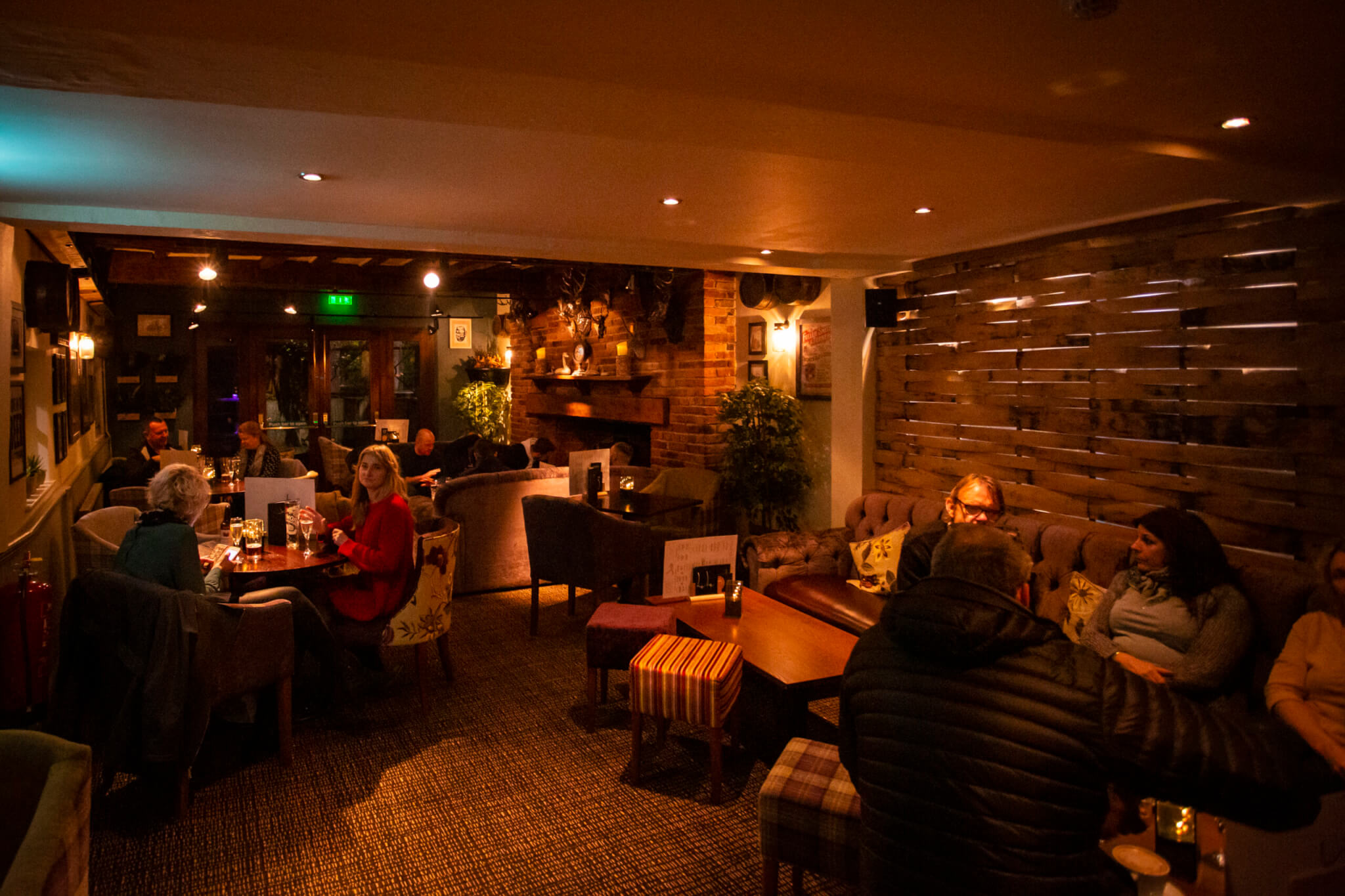 Dining in the bar scaled