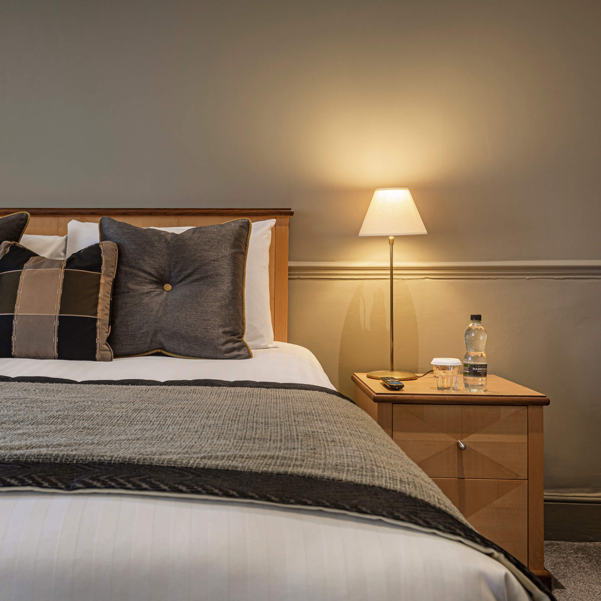 Swan Hotel Stafford Classic Double Room Bedside Space scaled