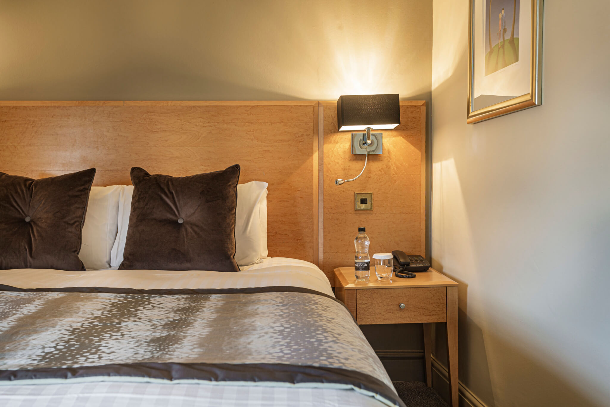 Swan Hotel Stafford Superior Double Room Bedside Space scaled